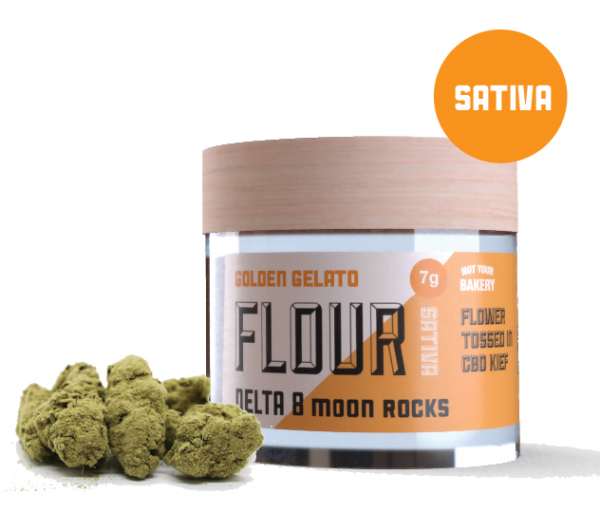 Golden Gelato Delta-8 Moon Rocks – Sativa, 7g | Newton, MA