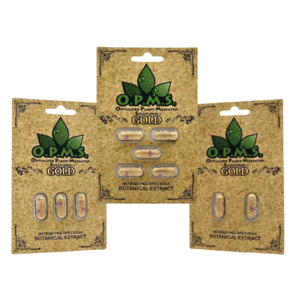 O.P.M.S. Gold Kratom Extract Capsules – Potent Relief | Newton, MA
